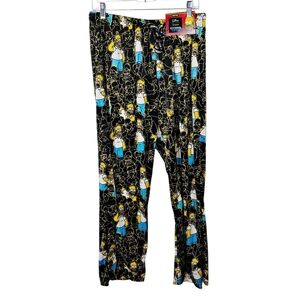 Limited Edition Homer Simpson Fleece PJ Pants with Pockets NWT